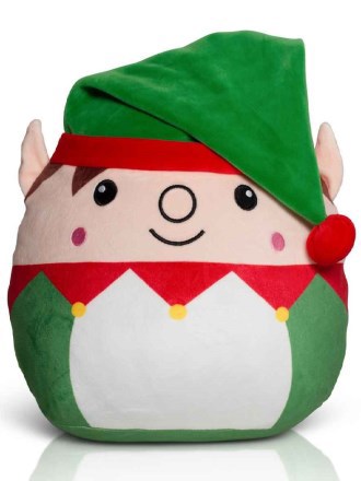 Squidgy Animals Green Christmas Elf