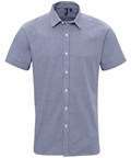 Microcheck (Gingham) Short Sleeve Cotton Shirt