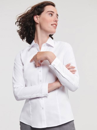 Russell Colelction Ladies H'bone Shirt