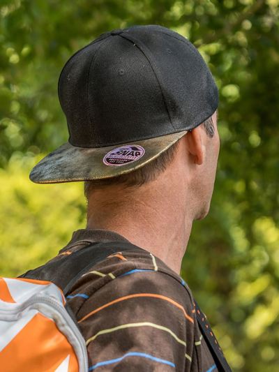 Bronx Glitter Flat Peak Snapback Cap