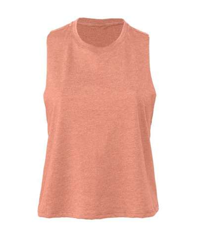 Bella Ladies Racer Back Cropped Tank Top