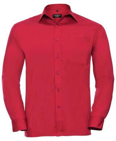Men's Long Sleeve Easy Care Poplin Shirt