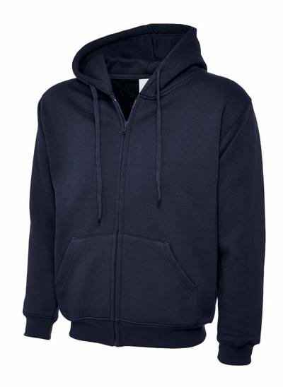 Adults Classic Fill Zip Hooded Sweatshirt