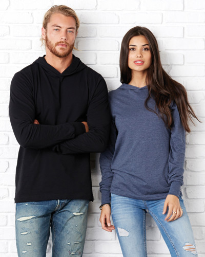 Canvas Unisex Jersey L/S Hooded T Shirt