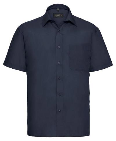 Men's Short Sleeve Polycotton Easy Care Poplin Shirt