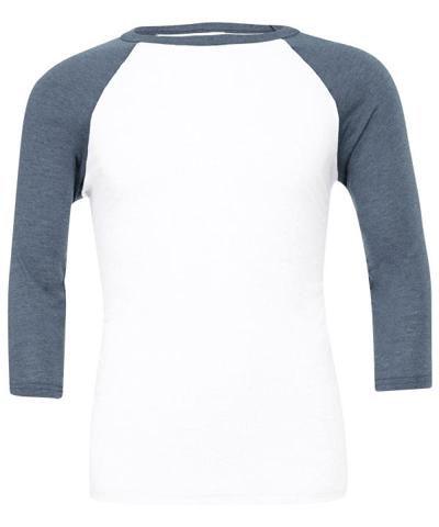 Canvas Unisex 3/4 Sleeve Baseball Tee
