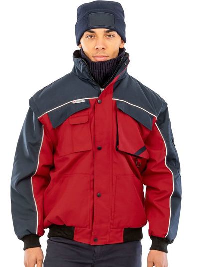 Workguard Zip Sleeve Heavy Duty Pilot Jacket