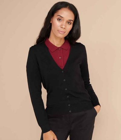 Ladies Lightweight V Neck Cardigan