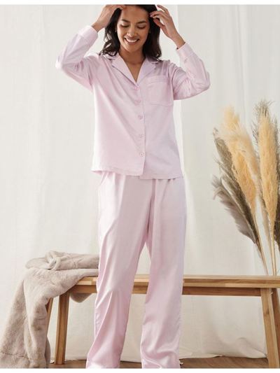 Ladies Satin Long Pyjamas