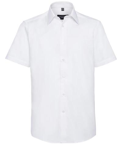 Men's Short Sleeve Easy Care Tailored Oxford Shirt