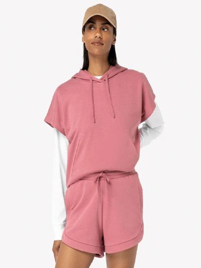 Ladies French Terry Sleeveless Hooded Sweatshirt