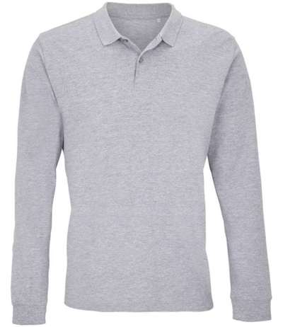 Planet Long Sleeve Pique Polo Shirt