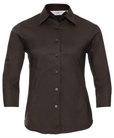 Ladies' 3/4 Sleeve Easy Care Fitted Shirt