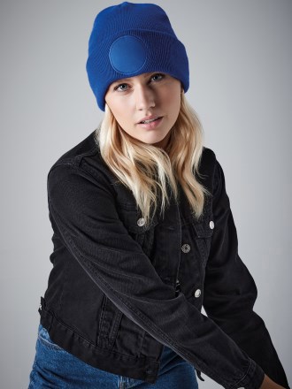 Circular patch printers beanie