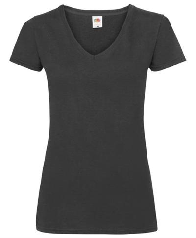 Lady Fit Valueweight V Neck T Shirt