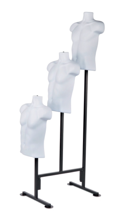 BUST STAND (3 MANNEQUINS) WITH WHEELS 
