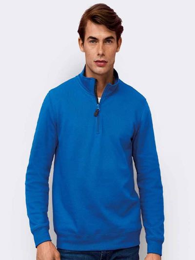 Contrast Zip Neck Sweatshirt