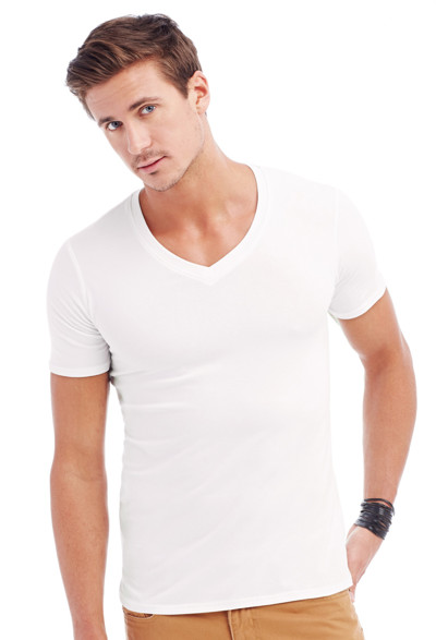 Stars Dean Mens Deep V Neck T Shirt