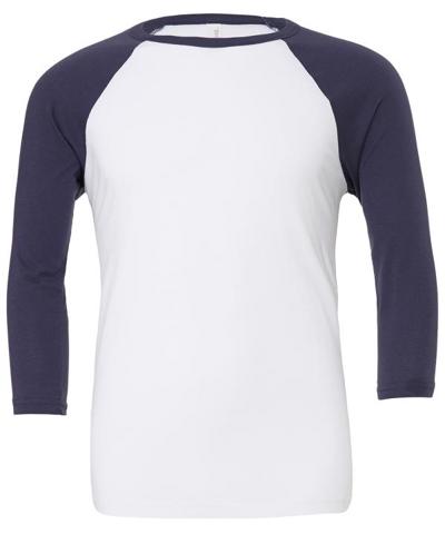 Canvas Unisex 3/4 Sleeve Baseball Tee