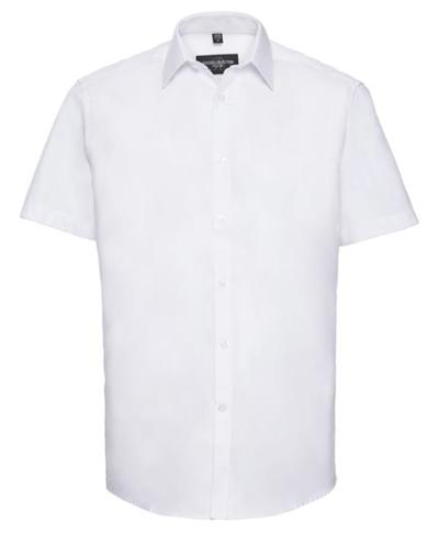 Russell Collection Mens S/S H'bone Shirt