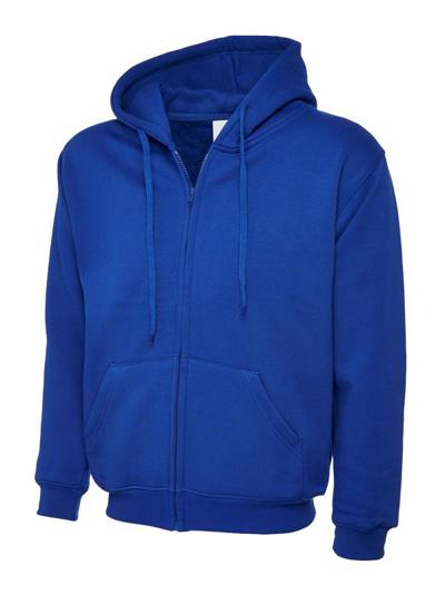 Adults Classic Fill Zip Hooded Sweatshirt