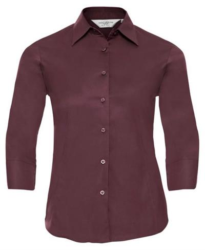 Ladies' 3/4 Sleeve Easy Care Fitted Shirt
