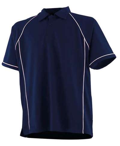 Kids Piped Performance Polo