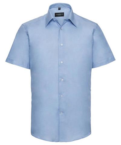 Men's Short Sleeve Easy Care Tailored Oxford Shirt
