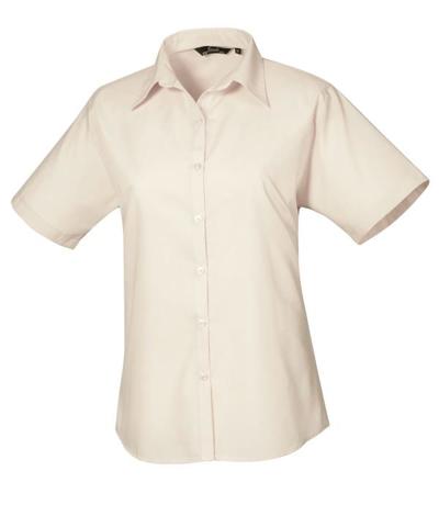Women's Short Sleeve Poplin Blouse