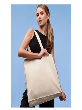 Recycled premium canvas spacious shopper