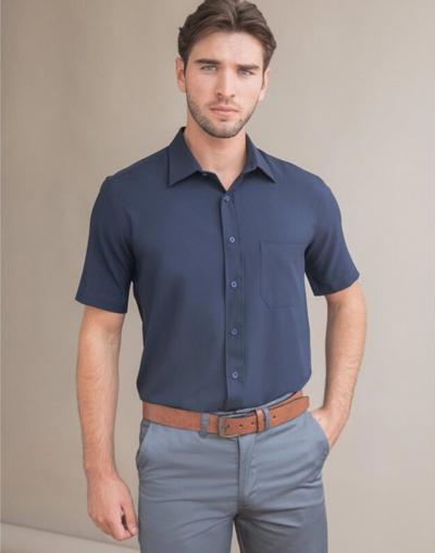 Mens Wicking Anti Bac S/S Shir