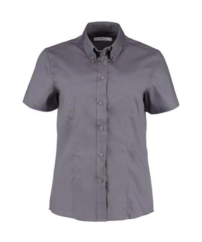 Women's Corporate Oxford Blouse Short Sleeved