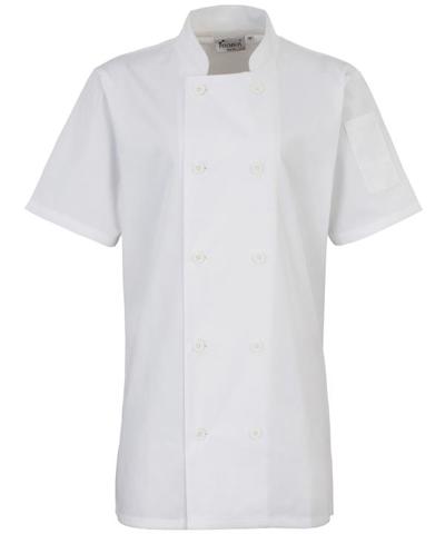 Women's Short Sleeve Chef's Jacket