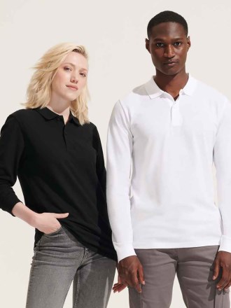 Planet Long Sleeve Pique Polo Shirt