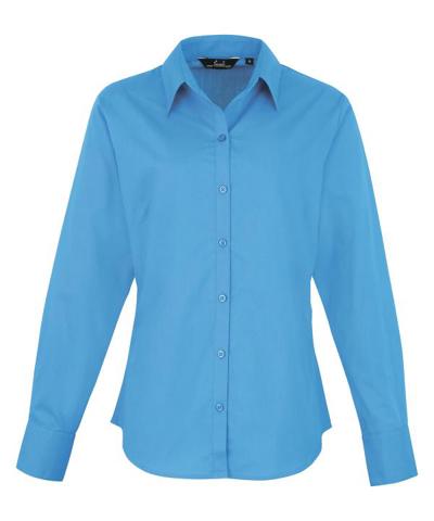 Women's Poplin Long Sleeve Blouse