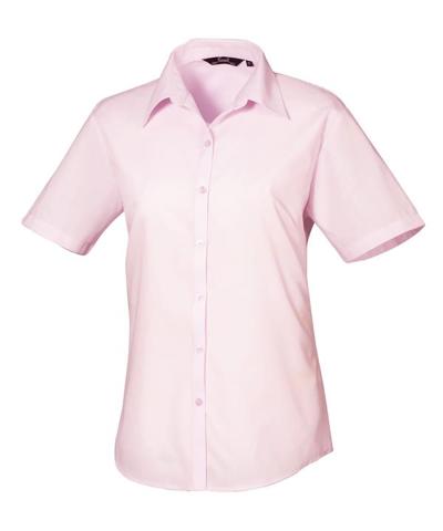 Women's Short Sleeve Poplin Blouse