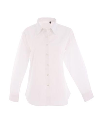 Ladies Pinpoint Oxford Fill Sleeve Shirt