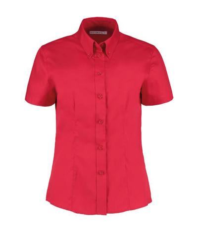 Women's Corporate Oxford Blouse Short Sleeved