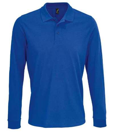 Unisex Prime Long Sleeve Piqué Polo Shirt