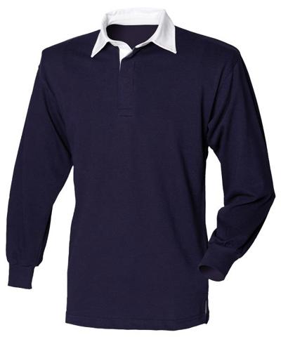 Long Sleeve Plain Rugby Shirt