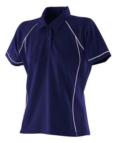 Women's Piped Performance Polo