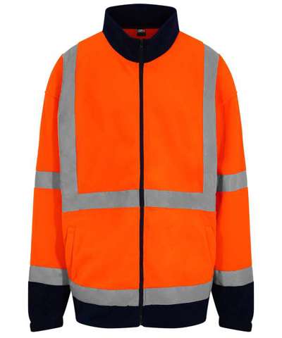High visibility full zip fleece