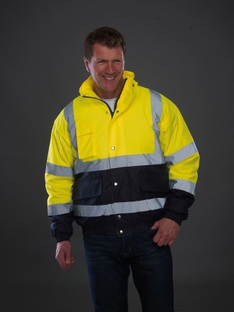 Hi Vis Two Tone Bomber Jacket