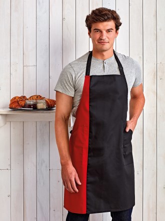 Contrast Bib Apron