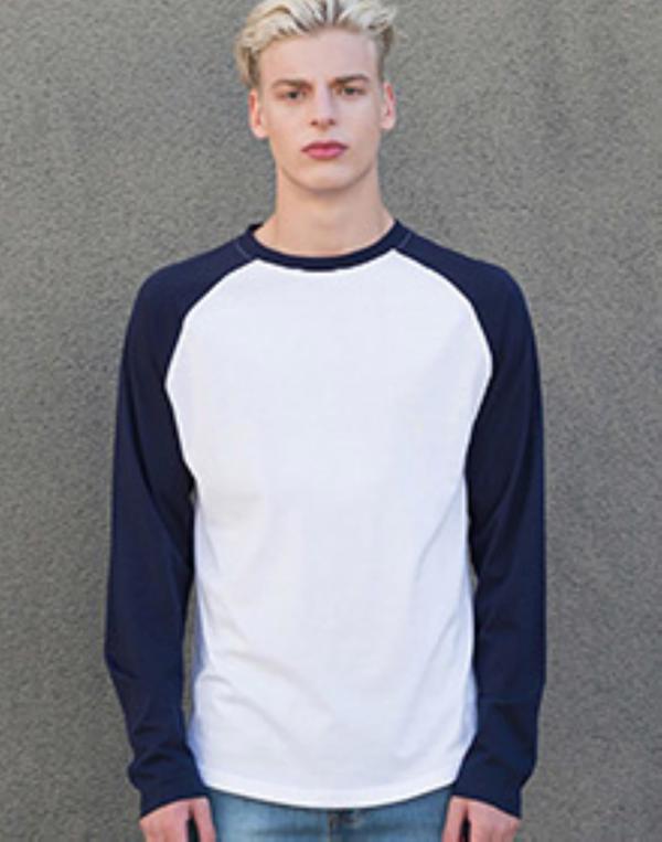 Mens Long Sleeve Baseball T
