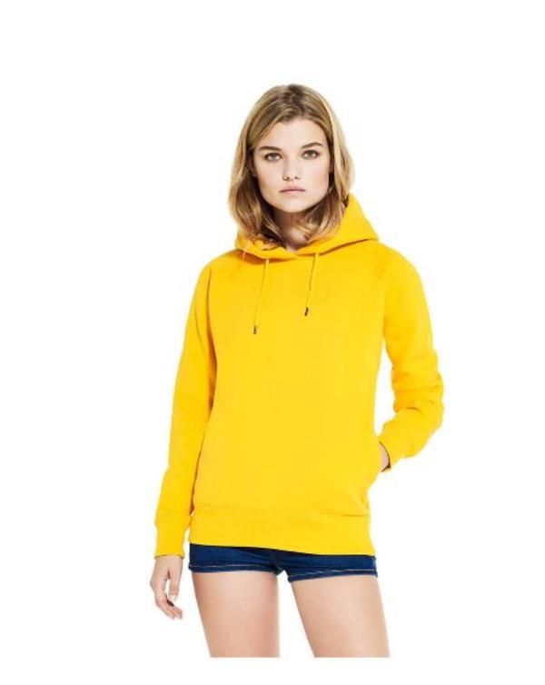 Women's pullover hoody with concealed pockets