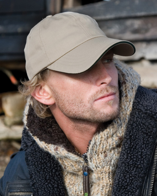 Heavy Cotton Pro Style Cap With Sandwich Peak