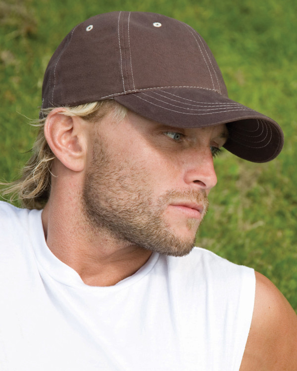 Plush Contrast Stitch Cap