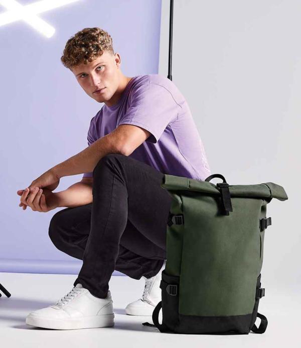 Block Roll-Top Backpack