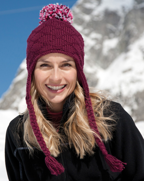 Result Winter Glacier Pom Pom Hat